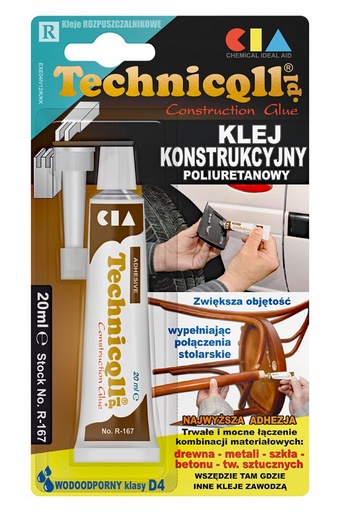 [R167] Technicqll R-167 Клей поліуретановий конструкційний 20ml тюбик