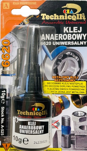 [A525] Technicqll A-525 Клей анаеробний 6620 металевий універсальний 10g флакон